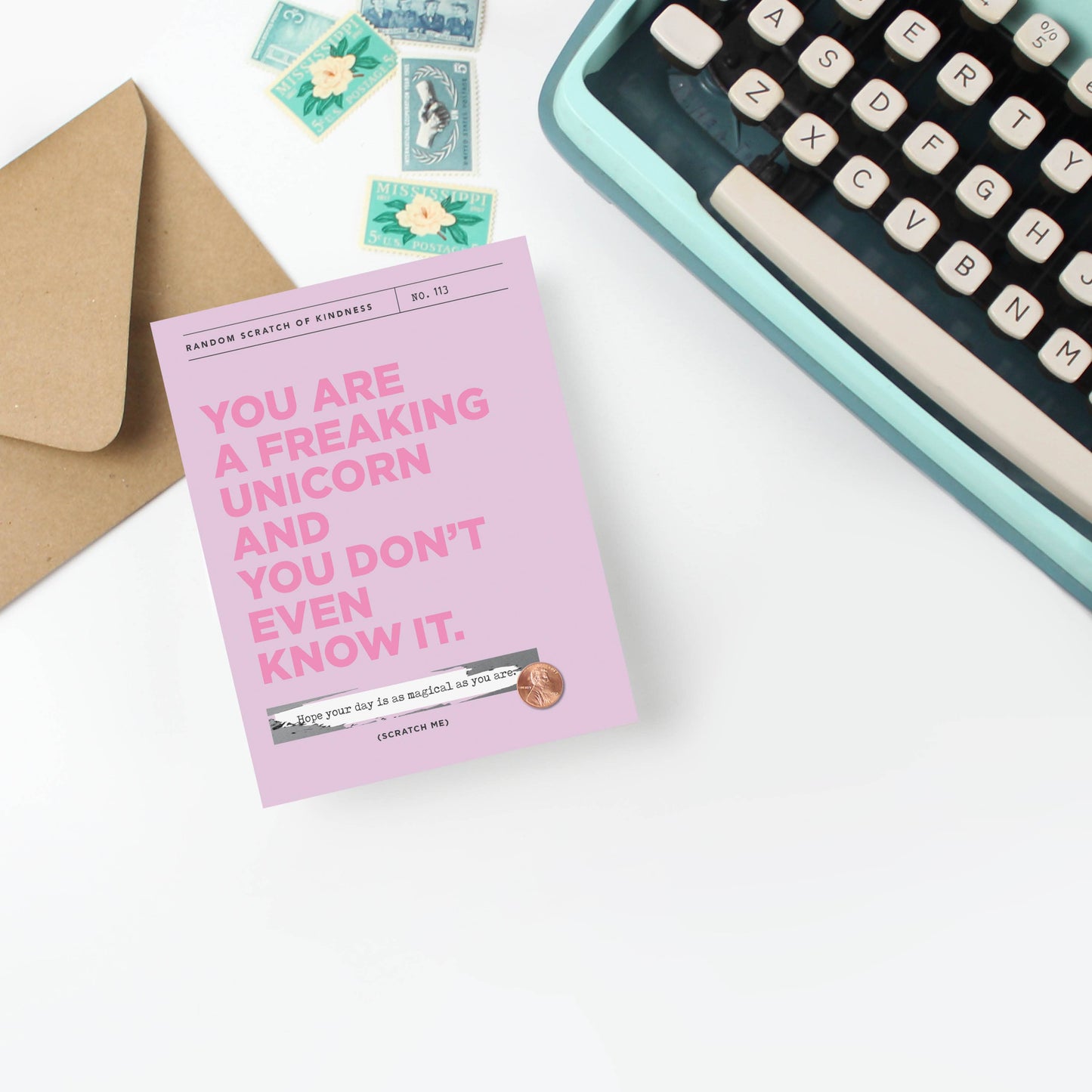 Unicorn Scratch-off Card