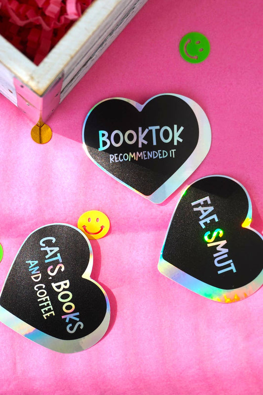 Cats, Books & Coffee Sticker