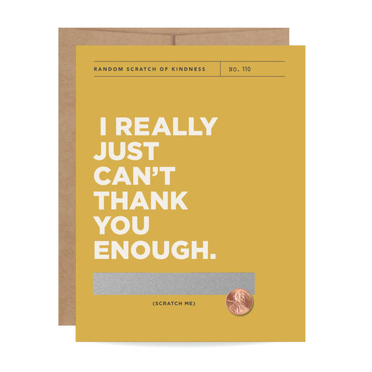 Can't Thank You Enough Scratch-off Card