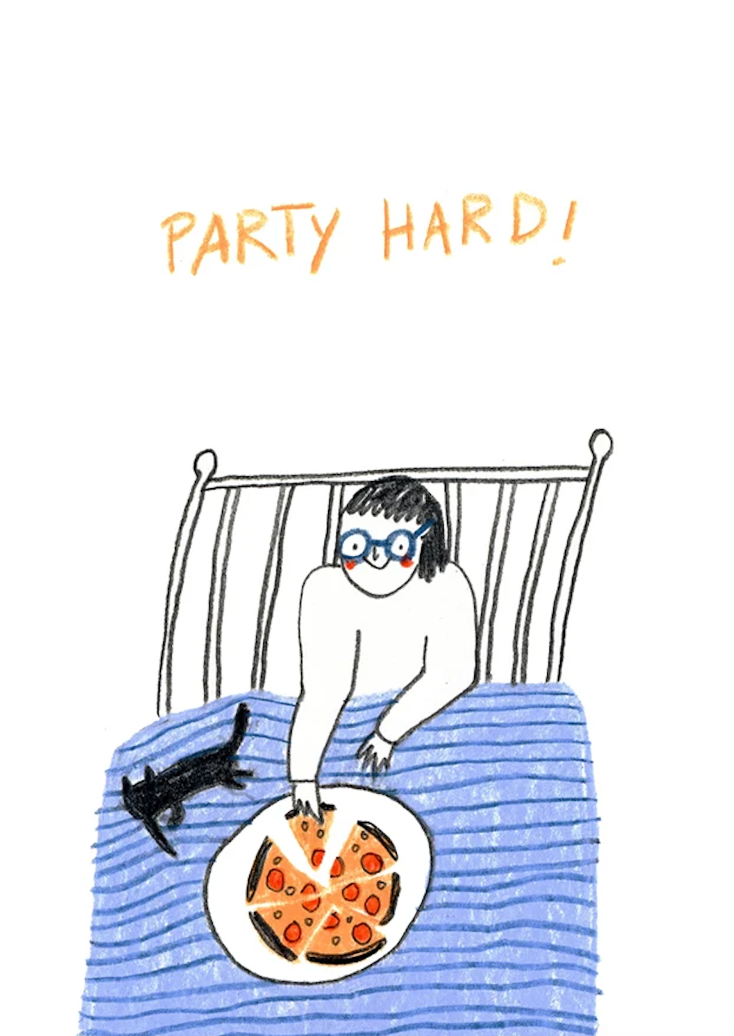 Party Hard Postcard
