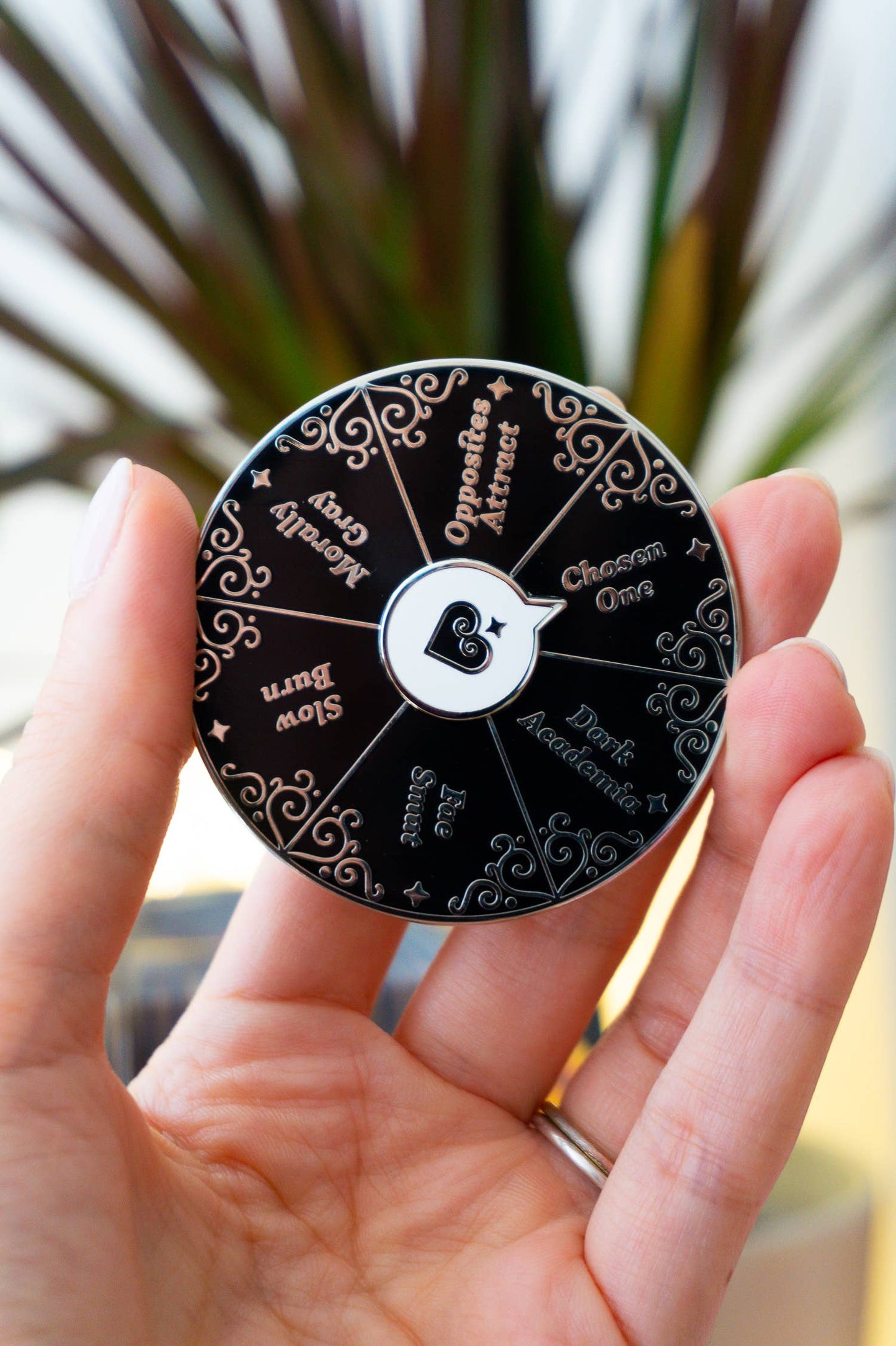 Spinning Bookish Pin