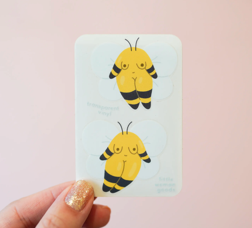 Bumblebee Women Vinyl Sticker