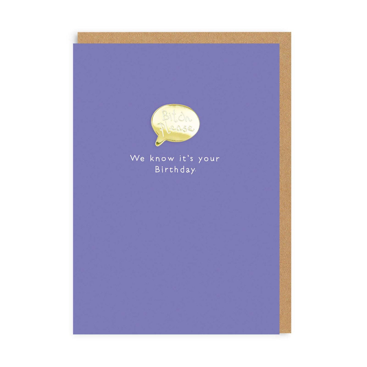 Bitch Please Enamel Pin Card