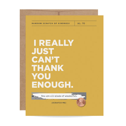 Can't Thank You Enough Scratch-off Card