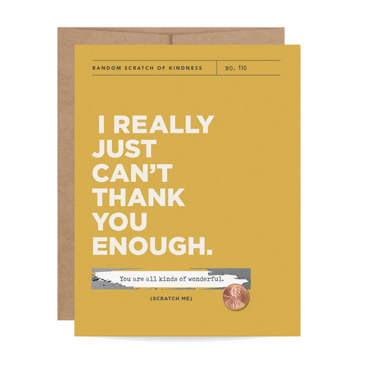 Can't Thank You Enough Scratch-off Card