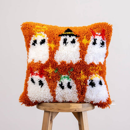 Ghost Party Latch Hooking Cushion Kit