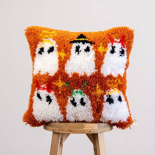 Ghost Party Latch Hooking Cushion Kit