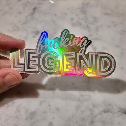 F*cking Legend Holographic Sticker
