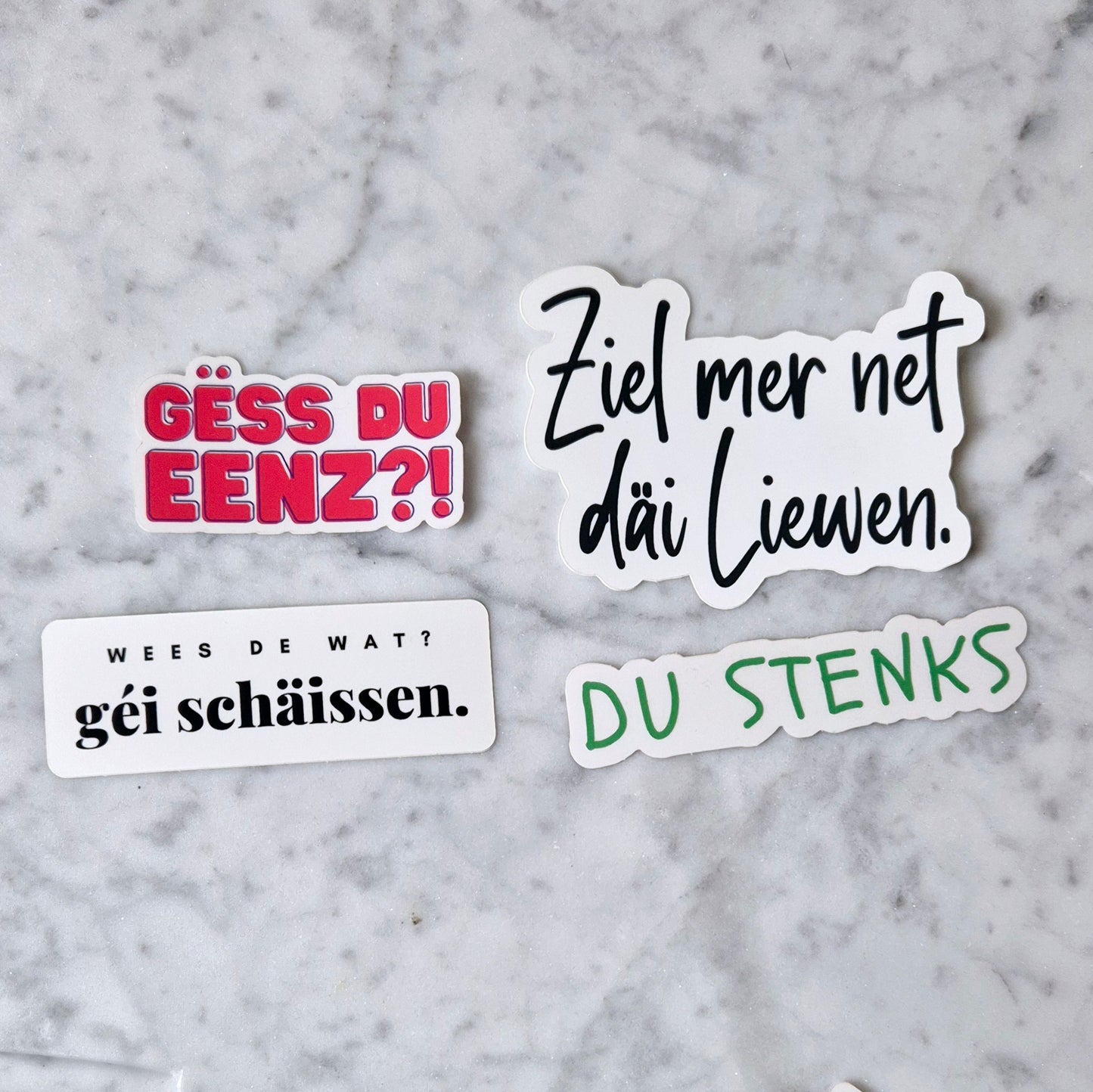 Lëtzebuergesch Sticker Set