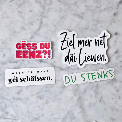 Lëtzebuergesch Sticker Set