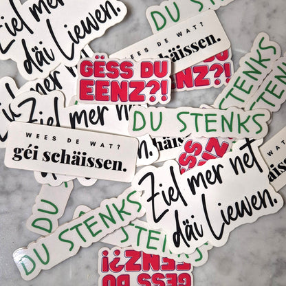 Lëtzebuergesch Sticker Set