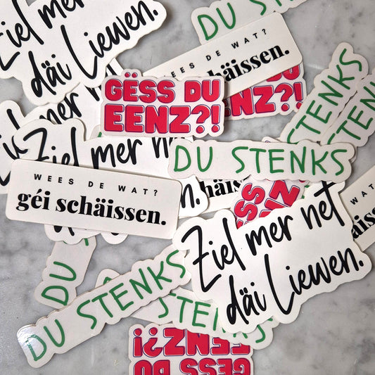 Lëtzebuergesch Sticker Set