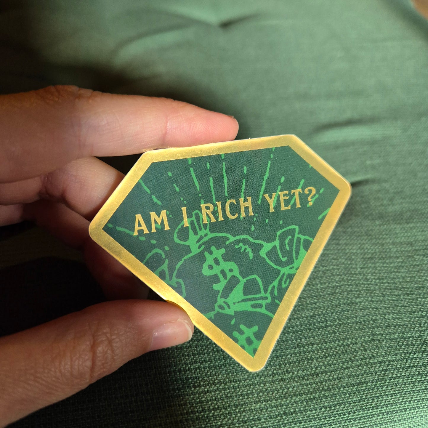 Am I Rich Yet? Sticker