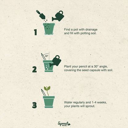 Pizza Herbs Plantable Pencils