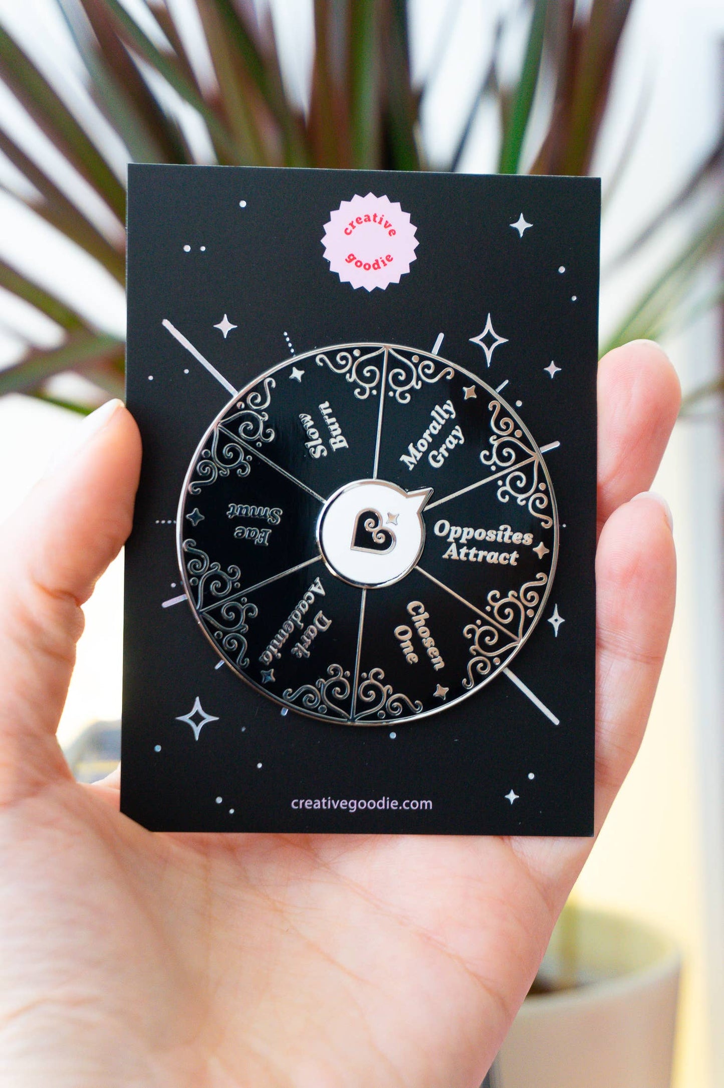 Spinning Bookish Pin