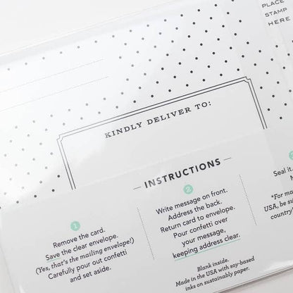 Pom Poms Confettigram Card