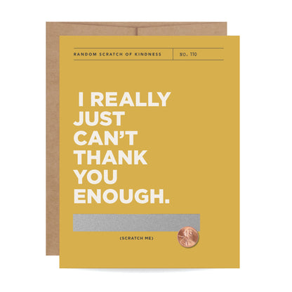 Can't Thank You Enough Scratch-off Card