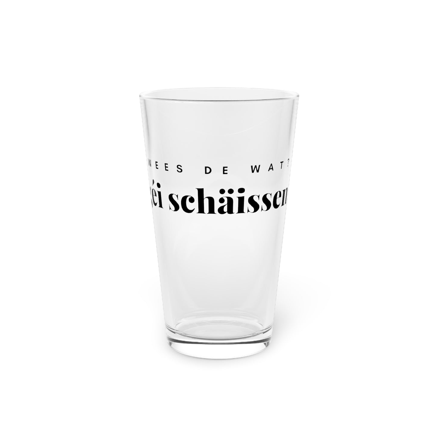 Géi schäissen Glas