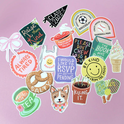 Here for the Tea Sticker