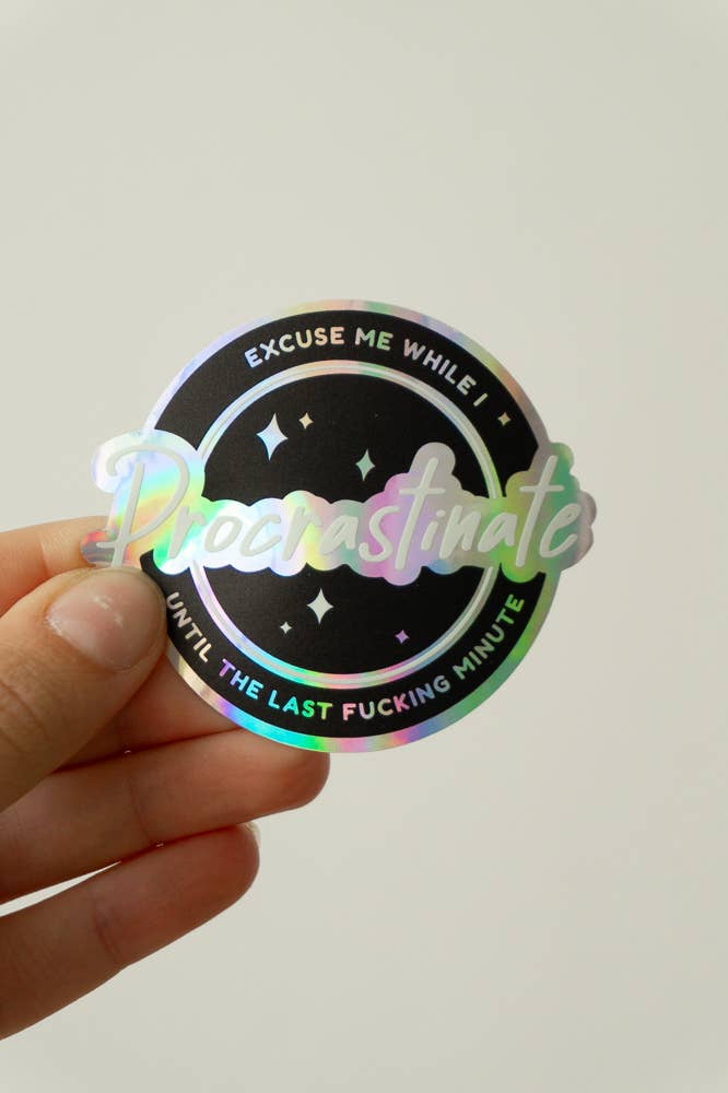 Procrastinator Sticker