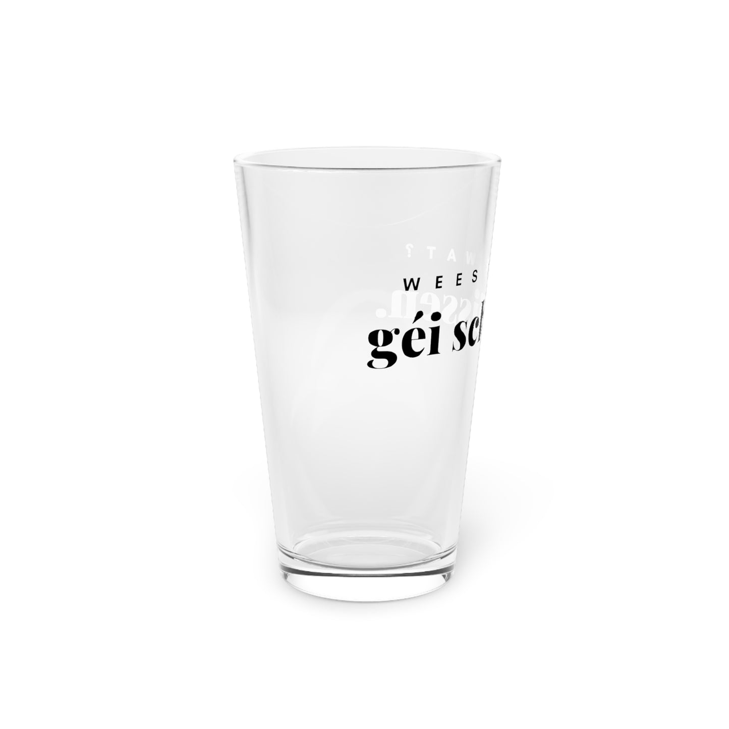 Géi schäissen Glas