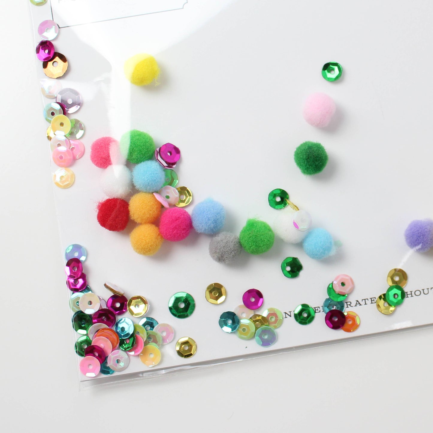 Pom Poms Confettigram Card