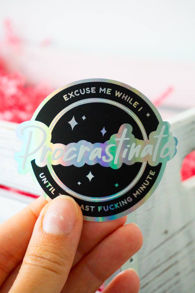 Procrastinator Sticker