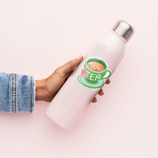 Here for the Tea Sticker