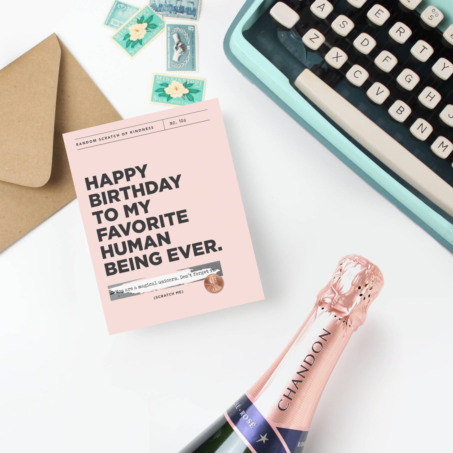 Favorite Human Being Scratch-off Card