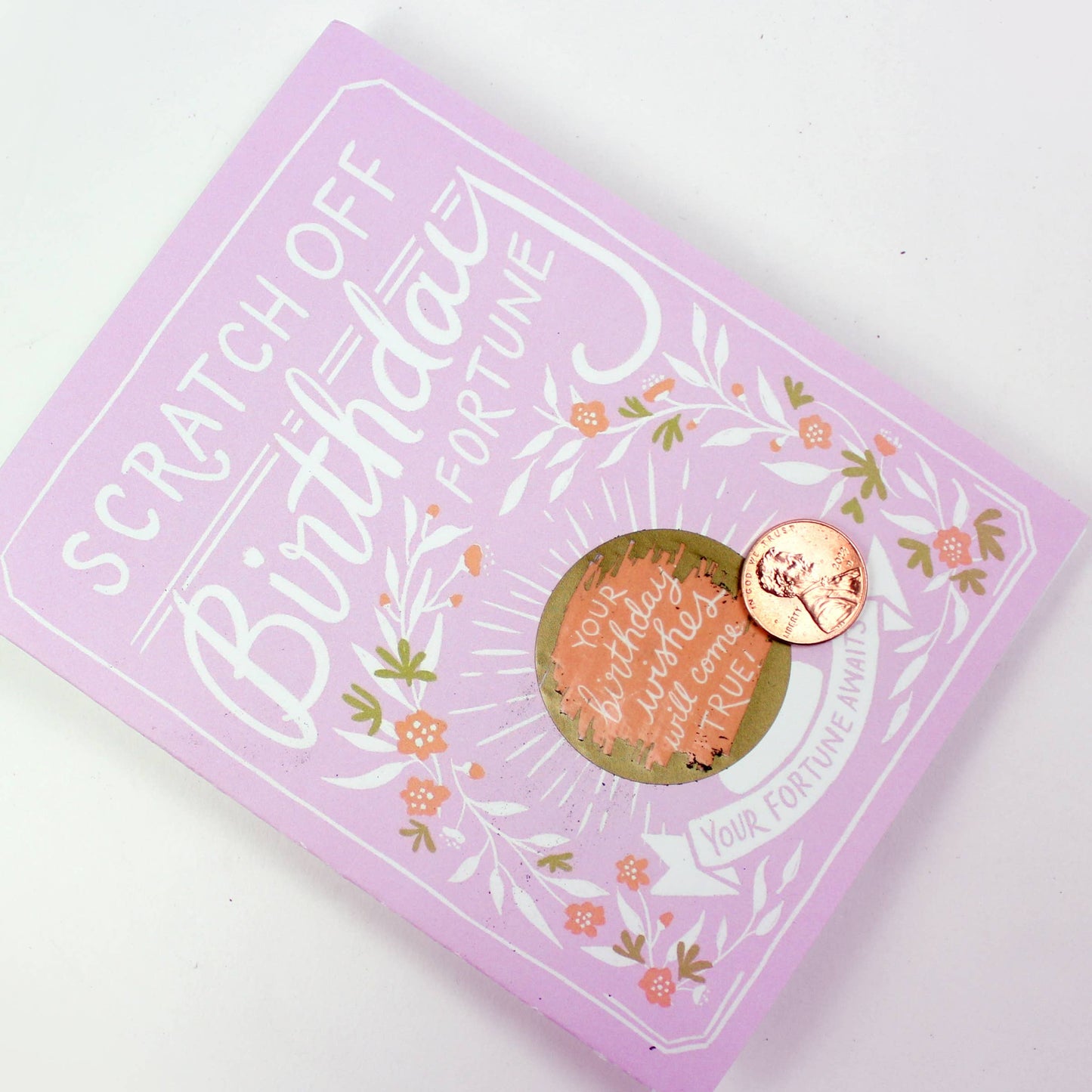 Scratch-off Fortune Card