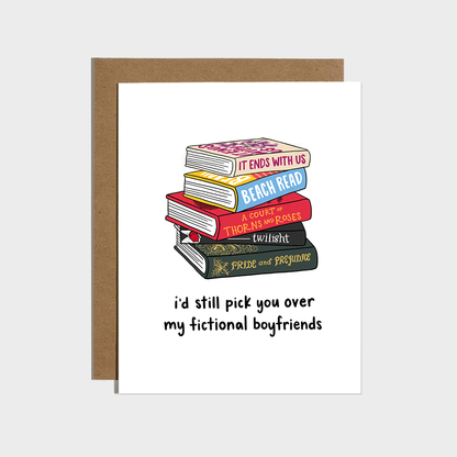 Fictional Boyfriends Love Card