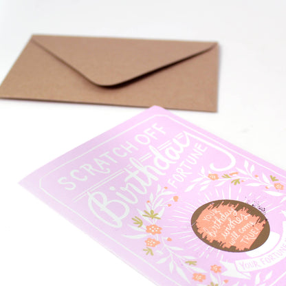 Scratch-off Fortune Card