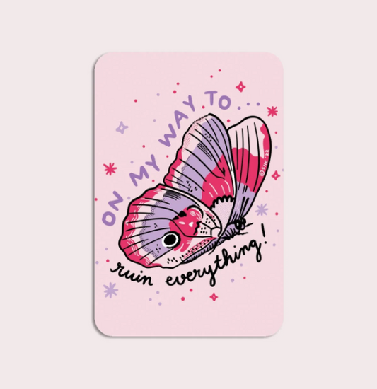 Ruin Everything Butterfly Vinyl Sticker