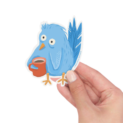 Coffee Bird Sticker