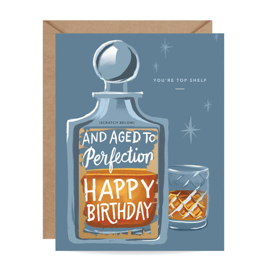 Whiskey Birthday Card