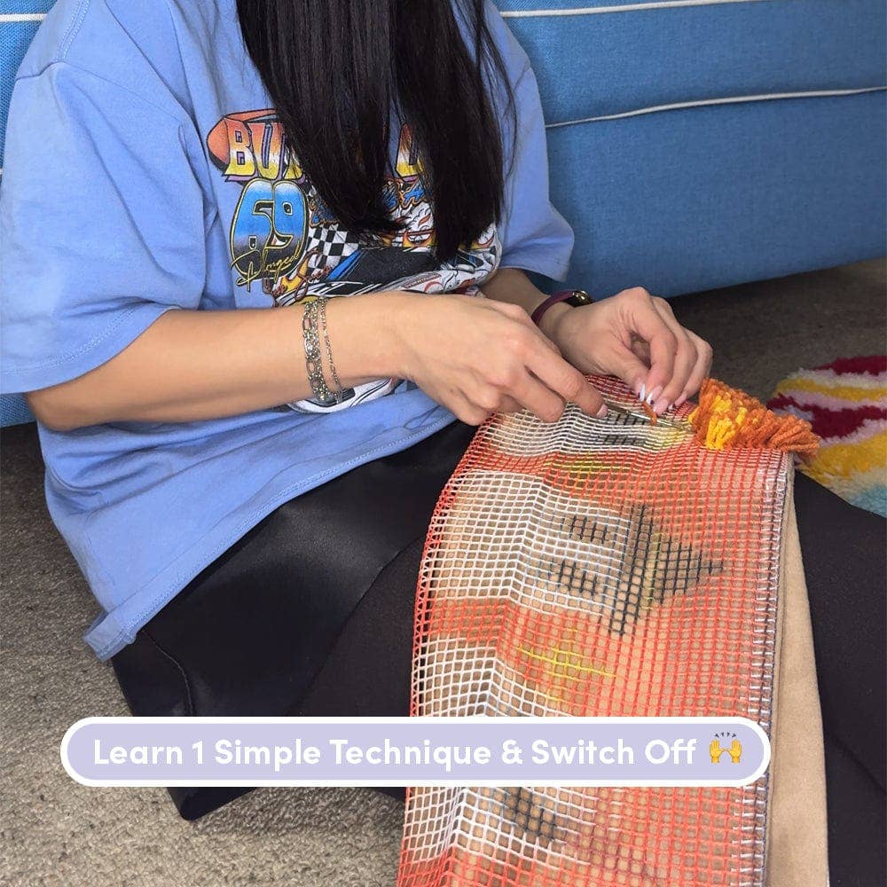 Ghost Party Latch Hooking Cushion Kit