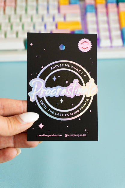 Procrastinator Sticker
