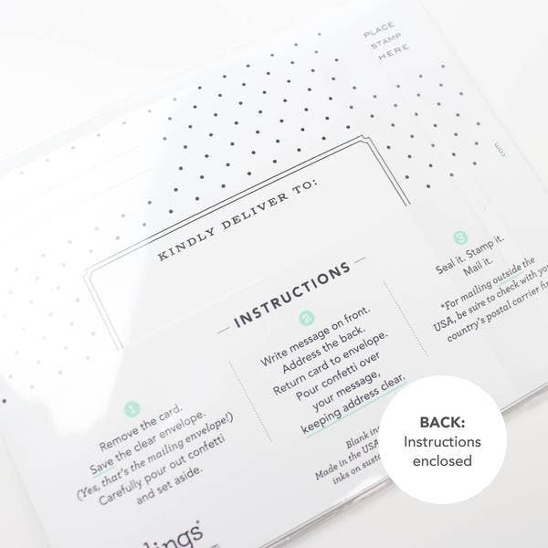 Gingerbread Man Confettigram Card