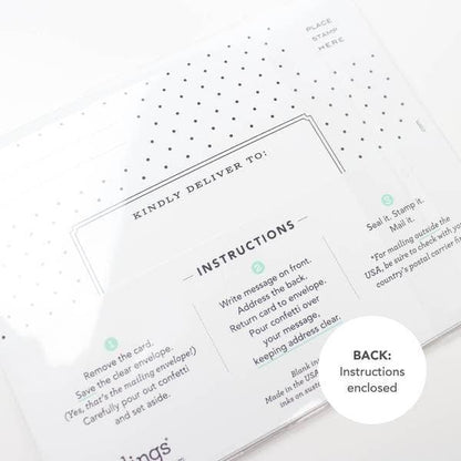 Gingerbread Man Confettigram Card