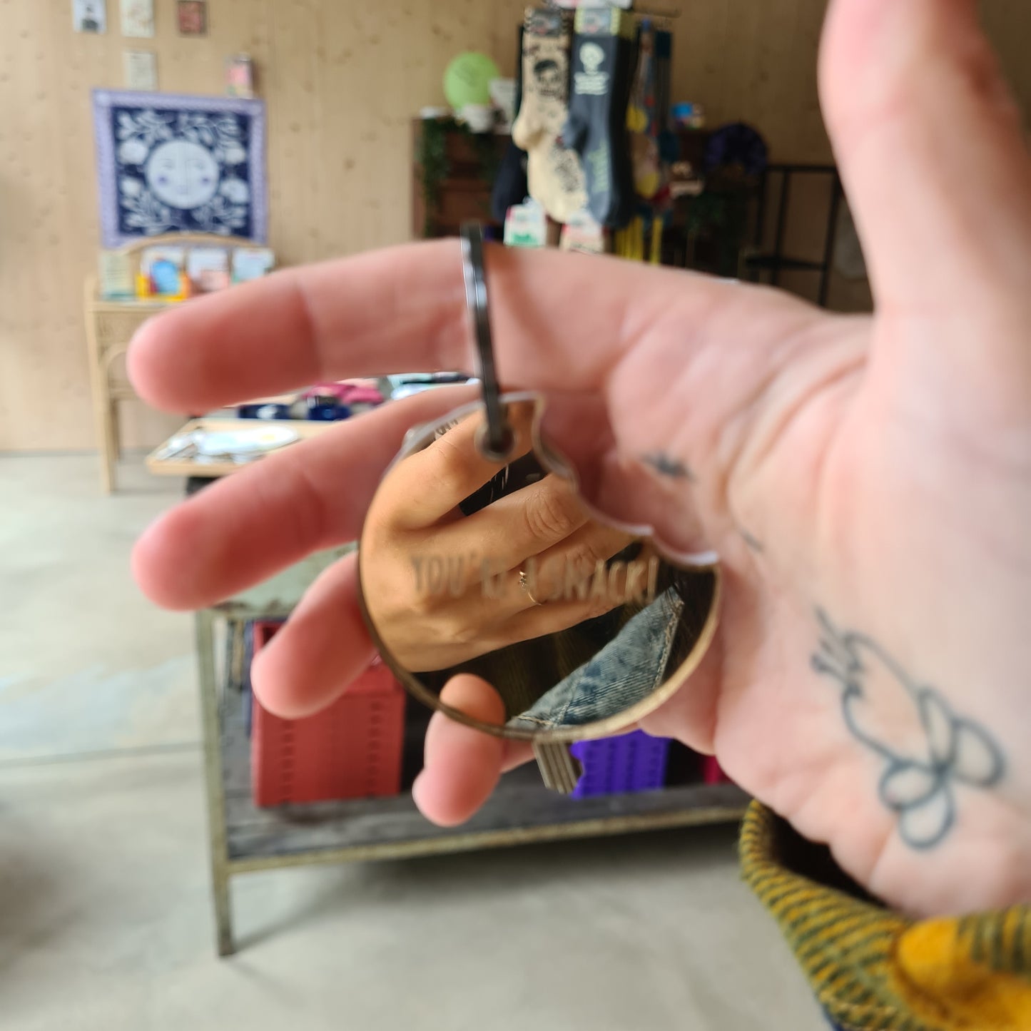 You're a Snack Mirror Keychain