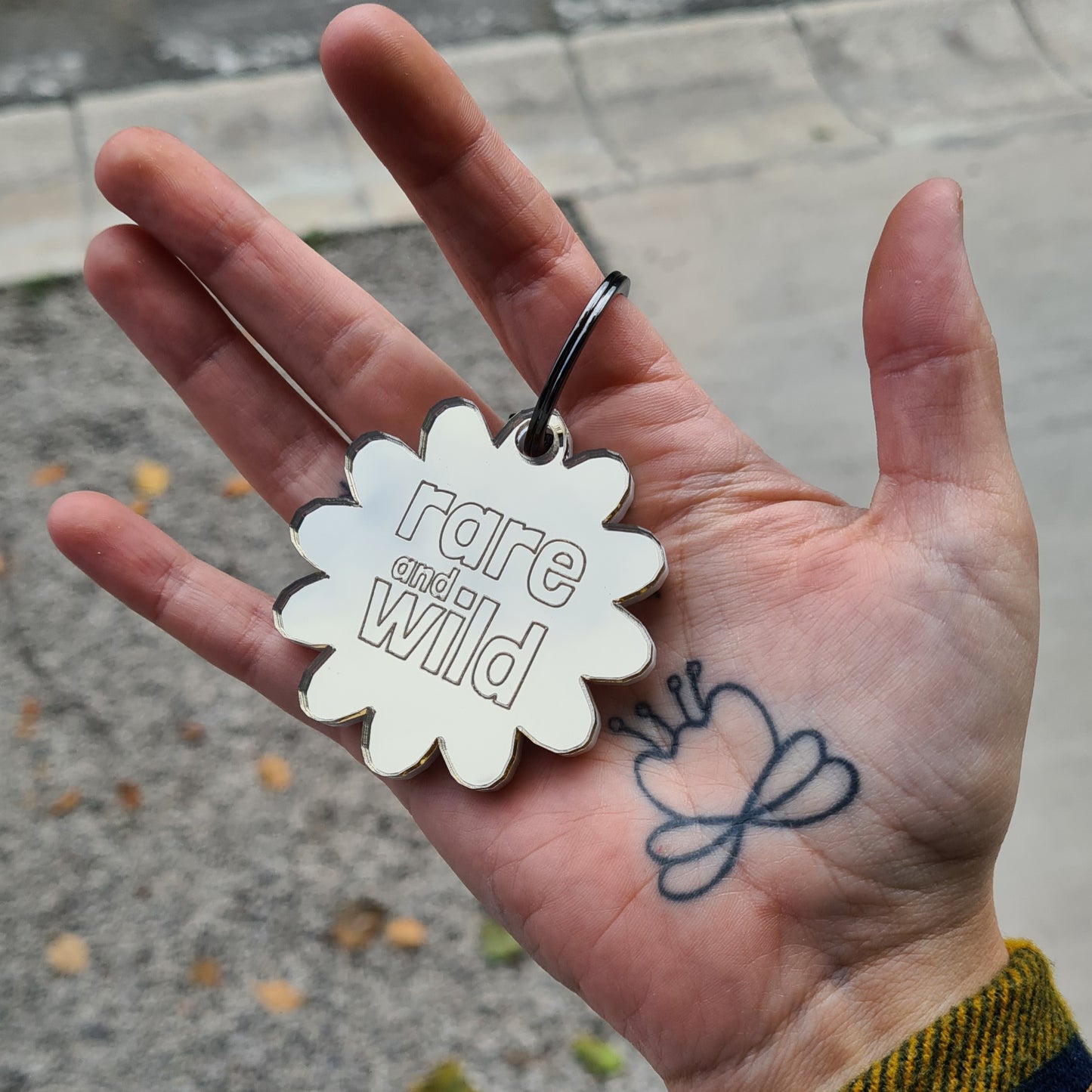 Rare and Wild Mirror Keychain