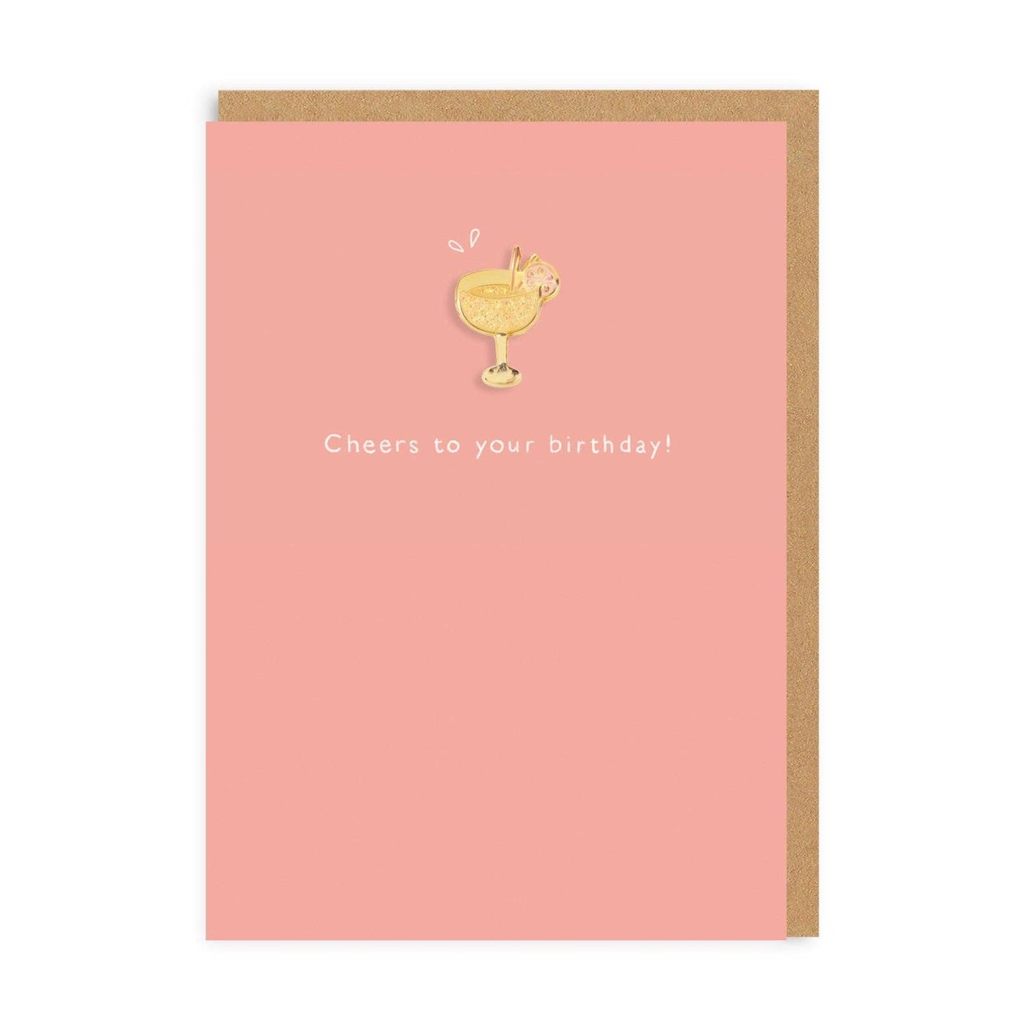 Cocktail Enamel Pin Card