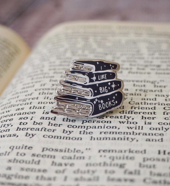 I Like Big Books Pin