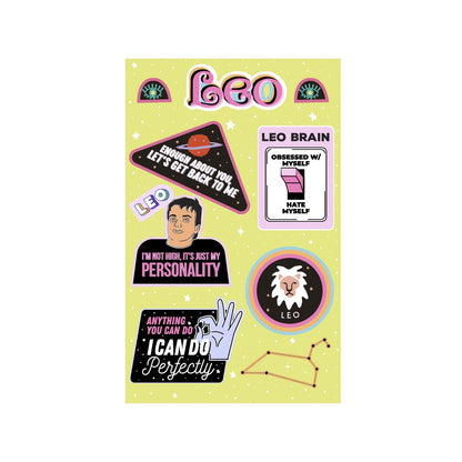 Astrologisches Aufkleberblatt